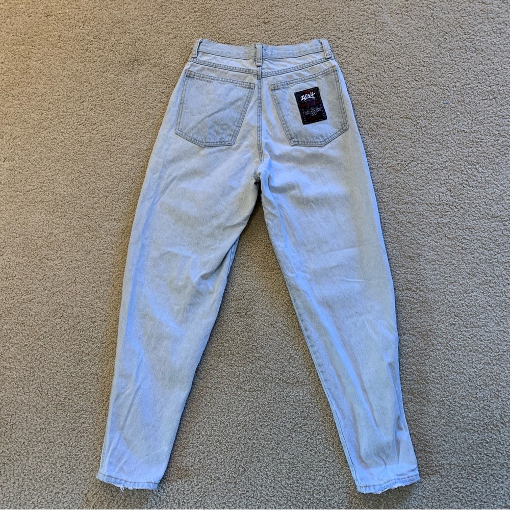 1990s Faded Distressed Zena Jeans. - Picture 2 of 13